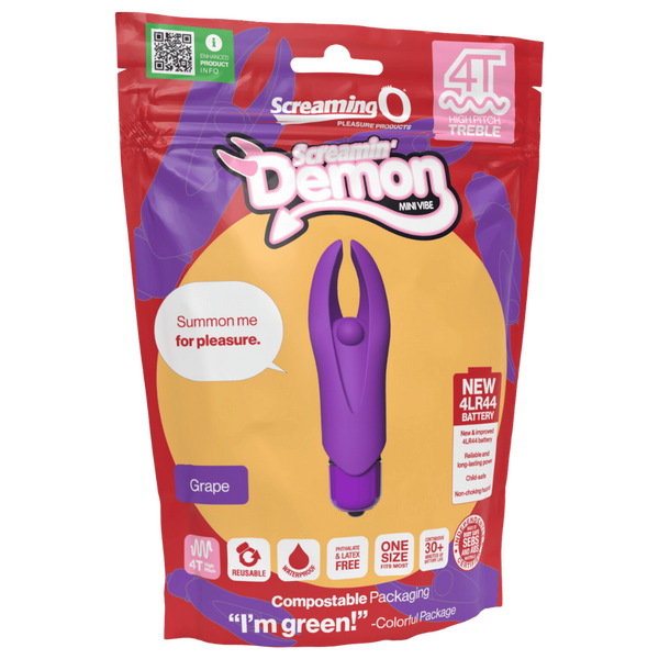Demon 4T High Pitch Treble – Silicone Vibrator With 5 Speeds and Pulse Pattern > Vibrators > Mini Vibrators - Tophatter Daily Deals