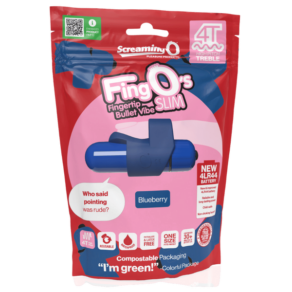 FingO Slim 4T – Waterproof Compact Finger Vibrator with High Pitch Treble Vibrations > Vibrators > Finger Vibrators - Tophatter Daily Deals