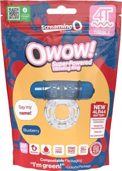 Owow 4T High Pitch Treble (Blueberry) > Cock Ring > Vibrating - Tophatter Daily Deals