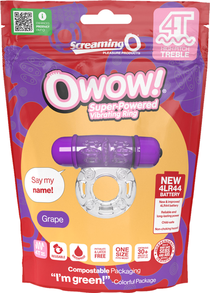 Owow 4T High Pitch Treble (Grape) > Cock Ring > Vibrating - Tophatter Daily Deals