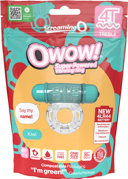 Owow 4T High Pitch Treble (Kiwi) > Cock Ring > Vibrating - Tophatter Daily Deals