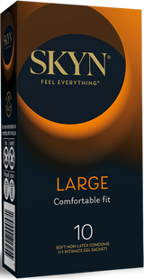 Skyn Large – Extra Comfort Polyisoprene Condoms 56mm 10 Pack > Essentials > Condoms - Tophatter Daily Deals