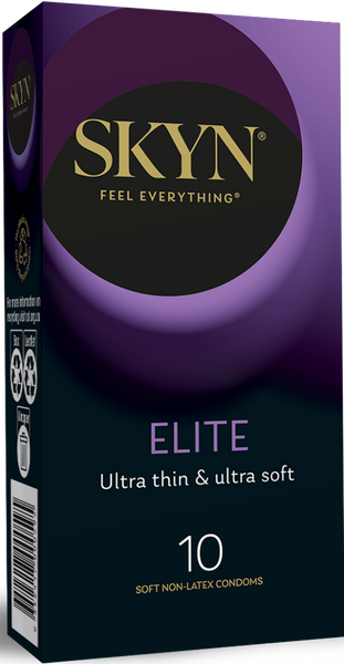 Skyn Feel Everything Elite – Ultra Thin Ultra Soft Condoms Pack of 10 > Essentials > Condoms - Tophatter Daily Deals