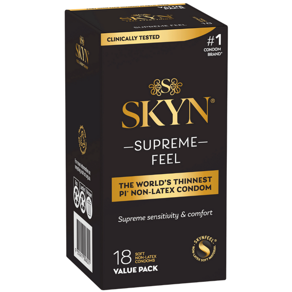 Skyn Supreme Feel – Ultra-Thin Polyisoprene Condoms 18 Pack > Essentials > Condoms - Tophatter Daily Deals