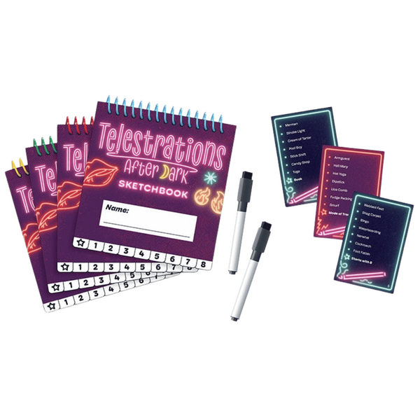 Telestrations After Dark – Adult Party Game for 4-8 Players Ages 17+ > Novelties > Card Games - Tophatter Daily Deals