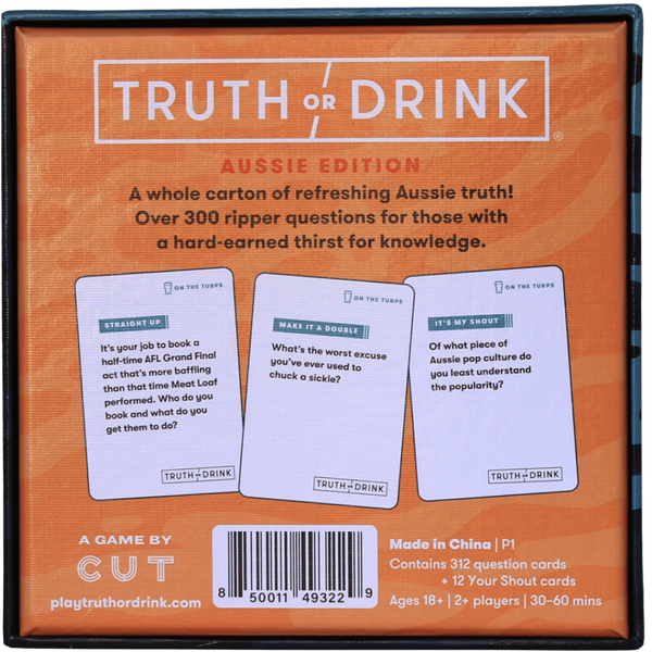 Truth or Drink On The Turps Aussie Edition – Adult Party Card Game > Novelties > Card Games - Tophatter Daily Deals