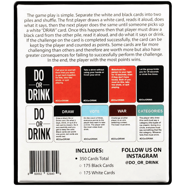 Do Or Drink – Party Game > Novelties > Card Games - Tophatter Daily Deals