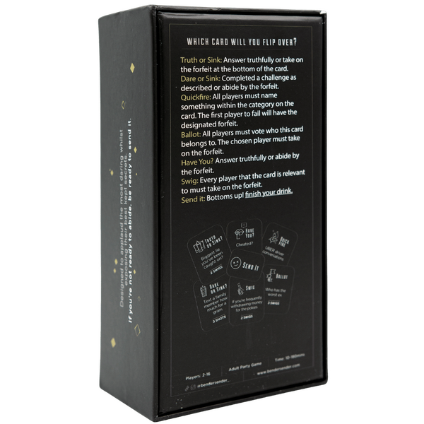 Bender Sender – Social Drinking Game for 2-10 Players Party Game > Novelties > Card Games - Tophatter Daily Deals