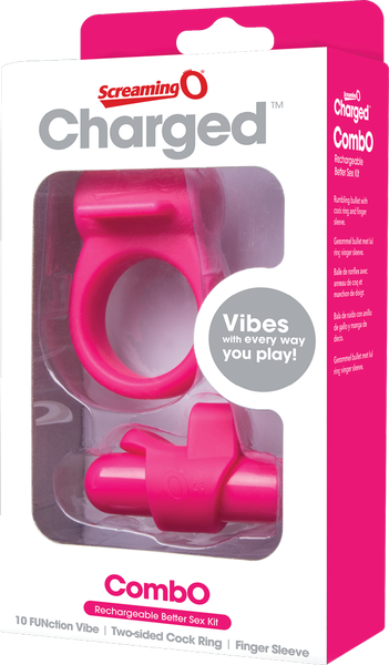 Charged Combo Kit 1 – Body-Safe Silicone Cock Ring and Fingertip Sleeve Kit > Sex Toys > Couples Toys - Tophatter Daily Deals