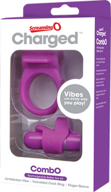 Charged Combo Kit 1 – Body-Safe Silicone Cock Ring and Fingertip Sleeve Kit > Sex Toys > Couples Toys - Tophatter Daily Deals
