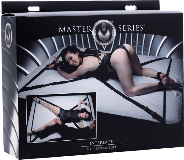 Master Series Interlace Bed Restraint Set – Versatile Restraint Kit with Neoprene Cuffs > Bondage Gear > Bed Restraints - Tophatter Daily Deals