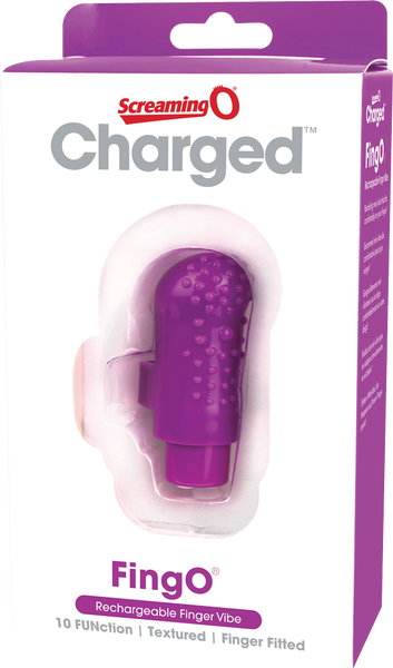 Charged Fing O – Rechargeable Mini Finger Vibrator with Vooom Technology > Vibrators > Finger Vibrators - Tophatter Daily Deals