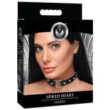 Spiked Heart Choker – Adjustable Spiked Collar Accessory > Bondage Gear > Collars & Leashes - Tophatter Daily Deals