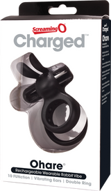 Charged Ohare – Rechargeable Double Cock Ring Rabbit Vibrator > Sex Toys > Couples Toys - Tophatter Daily Deals