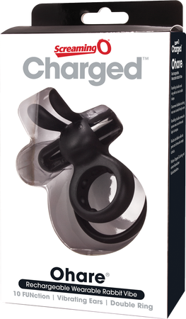 Charged Ohare – Rechargeable Double Cock Ring Rabbit Vibrator > Sex Toys > Couples Toys - Tophatter Daily Deals