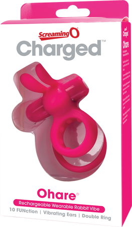 Charged Ohare – Rechargeable Double Cock Ring Rabbit Vibrator > Sex Toys > Couples Toys - Tophatter Daily Deals