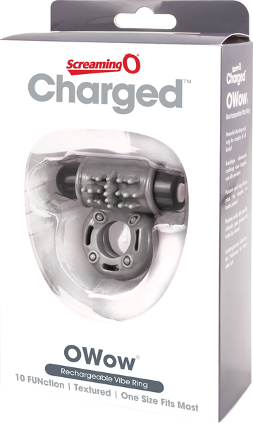 O Wow Ring – Rechargeable Vibrating Cock Ring with 10 Vibration Functions > Cock Ring > Vibrating - Tophatter Daily Deals