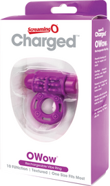 O Wow Ring – Rechargeable Vibrating Cock Ring with 10 Vibration Functions > Cock Ring > Vibrating - Tophatter Daily Deals