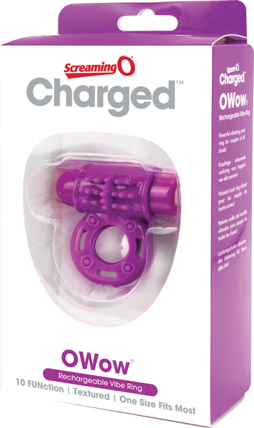 O Wow Ring – Rechargeable Vibrating Cock Ring with 10 Vibration Functions > Cock Ring > Vibrating - Tophatter Daily Deals