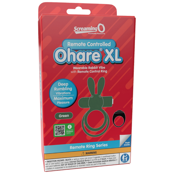 Ohare XL (Green) – Rechargeable Waterproof Remote-Controlled Rabbit Vibrator with Double-Ring Design > Sex Toys > Couples Toys - Tophatter Daily Deals