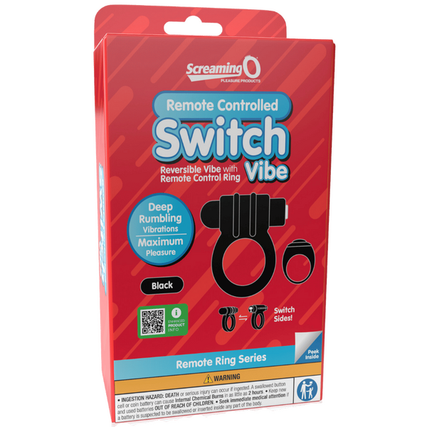 Remote Control Switch Vibe (Black) – Waterproof Rechargeable Double-Sided Vibrating Cock Ring > Cock Ring > Vibrating - Tophatter Daily Deals