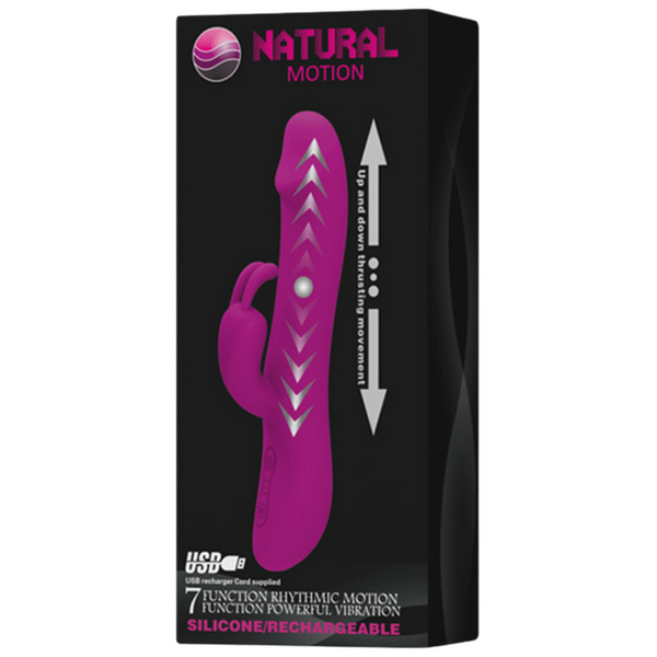 Natural Motion Thrusting – Rechargeable Silicone Rabbit Vibrator with 7 Functions > Vibrators > Ladies > Rabbit - Tophatter Daily Deals