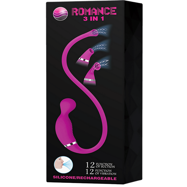 Rechargeable Romance 3in1 – Rechargeable 3in1 Vibrator > Sex Toys For Ladies > Clitoral Vibrators and Stimulators - Tophatter Daily Deals