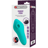 Pretty Love Magic Fish – Rechargeable Silicone 12 Function Clitoral Suction Stimulator > Sex Toys For Ladies > Clitoral Vibrators and Stimulators - Tophatter Daily Deals