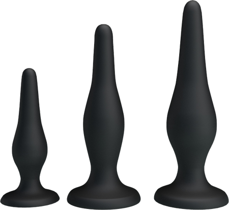 Beginner's Mini Anal Kit – Three Sizes Butt Plug Set for Beginners > Anal Range > Butt Plug Kits - Tophatter Daily Deals