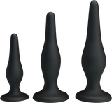 Beginner's Mini Anal Kit – Three Sizes Butt Plug Set for Beginners > Anal Range > Butt Plug Kits - Tophatter Daily Deals