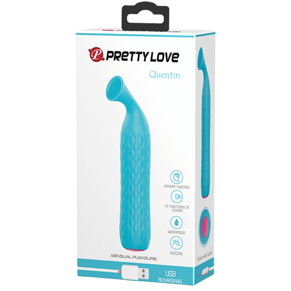 Rechargeable Quentin – 12 Suction Modes Clitoral Stimulator Made of Medical Silicone > Sex Toys For Ladies > Clitoral Vibrators and Stimulators - Tophatter Daily Deals