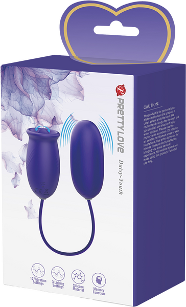 Daisy Licking & Vibrating Combination (Purple) > Vibrators > Ladies > Clitoral Vibrators and Stimulators - Tophatter Daily Deals