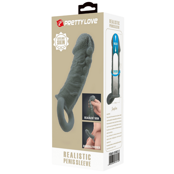 Realistic Penis Sleeve – Stretchy Thickening Penis Sleeve > Sex Toys For Men > Penis Sleeves - Tophatter Daily Deals