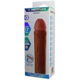 Chane 7.1 Inch Penis Extender Sleeve – Ultra Realistic Textured Sleeve > Sex Toys For Men > Penis Sleeves - Tophatter Daily Deals