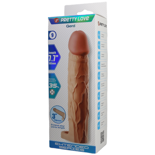 Gerd 7.7 Inch Penis Sleeve – Realistic Extension Sleeve > Sex Toys For Men > Penis Sleeves - Tophatter Daily Deals