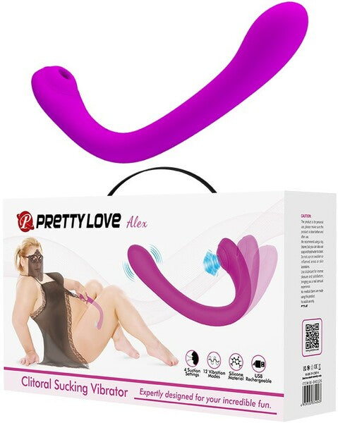 Rechargeable Alex (Purple) – Dual-Action Clitoral Sucking Vibrator with G-Spot Stimulator > Vibrators > Ladies > Clitoral Vibrators and Stimulators - Tophatter Daily Deals