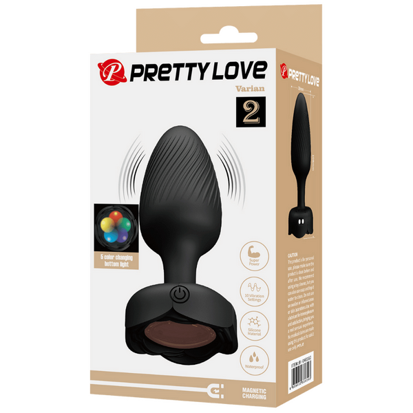 Varian Light-Up Rechargeable Butt Plug – LED Flashing Silicone Butt Plug > Anal Range > Vibrating Butt Plugs - Tophatter Daily Deals