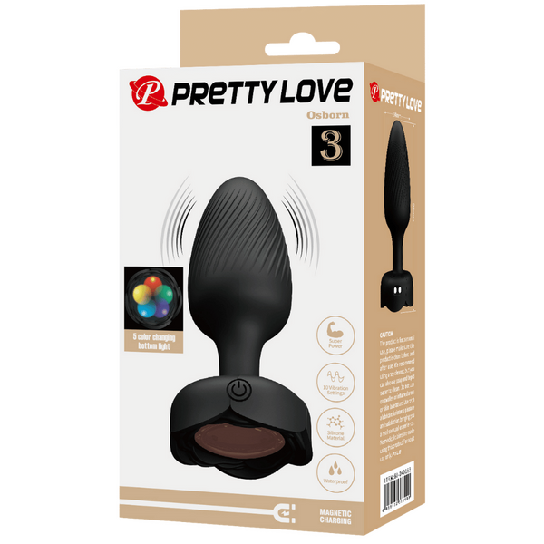 Varian Light-Up Rechargeable Butt Plug – LED Flashing Silicone Butt Plug > Anal Range > Vibrating Butt Plugs - Tophatter Daily Deals