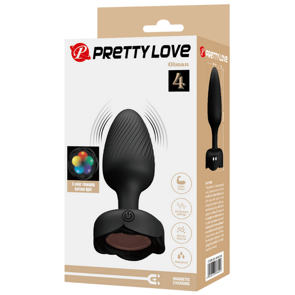 Varian Light-Up Rechargeable Butt Plug – LED Flashing Silicone Butt Plug > Anal Range > Vibrating Butt Plugs - Tophatter Daily Deals