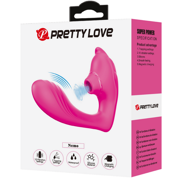 PrettyLove Nemo – Waterproof, Rechargeable With 10 Vibration And 7 Tapping Settings Clitoral Stimulator > Sex Toys For Ladies > Clitoral Vibrators and Stimulators - Tophatter Daily Deals