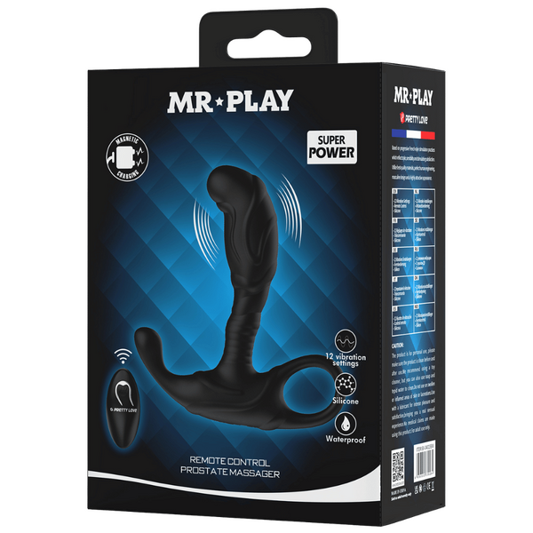 Remote Control Prostate Massager (Black) > Anal Range > Prostate Plugs - Tophatter Daily Deals