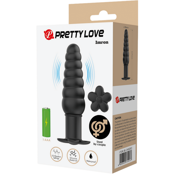 Imron Silicone Butt Plug – Smooth Skin Safe Anal Toy with 10 Vibration Settings > Anal Range > Vibrating Butt Plugs - Tophatter Daily Deals