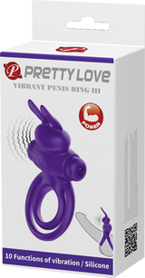 Vibrant Penis Ring III – Silicone Rabbit Cock Ring Vibrator > Vibrators > Ladies > Rabbit - Tophatter Daily Deals