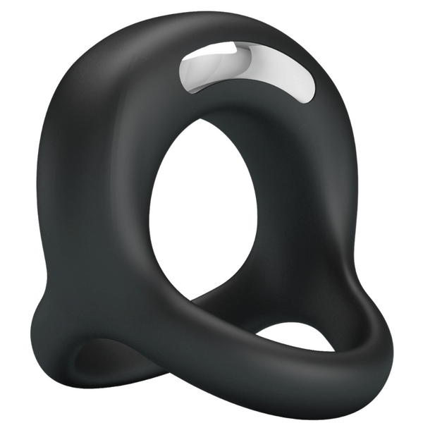 Vibrant Elliott Silicone Penis Ring With Ball Strap – Comfortable Stretchy Cock and Ball Ring > Cock Ring > Sling - Tophatter Daily Deals