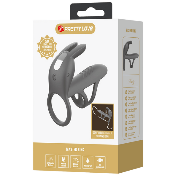 Matty Vibrating Penis Sleeve and Clitoral Stimulator – Silicone Sleeve and Stimulator Set > Sex Toys For Men > Penis Sleeves - Tophatter Daily Deals