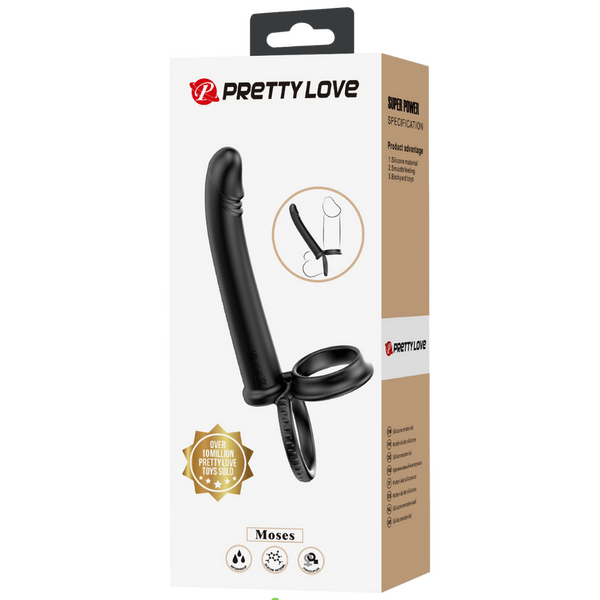 Moses Anal Probe – Silicone Dual Ring Cock and Ball Ring Dildo > Anal Range > Anal Probes - Tophatter Daily Deals