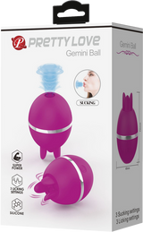 Gemini Ball – Pulsating and Licking Ball-Shaped Vibrator > Sex Toys For Ladies > Air Pulsation - Tophatter Daily Deals