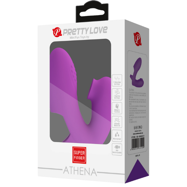 Rechargeable Athena – Silicone Finger Vibrator with 7 Vibration and Tapping Modes > Vibrators > Finger Vibrators - Tophatter Daily Deals