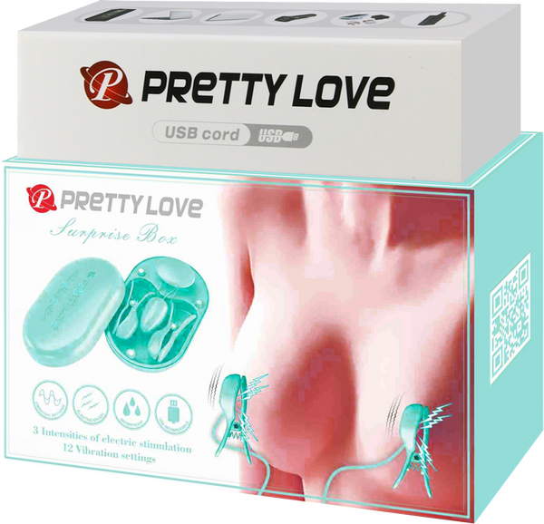 Surprise Box Nipple Clamps – Waterproof USB Rechargeable Stimulator with 12 Vibration Settings > Sex Toys > Nipple Clips - Tophatter Daily Deals