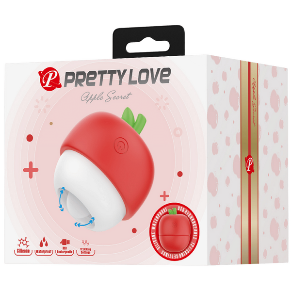 Apple Secret Rechargeable – Silicone Clitoral Tongue-Like Stimulator Vibrator > Sex Toys For Ladies > Clitoral Vibrators and Stimulators - Tophatter Daily Deals